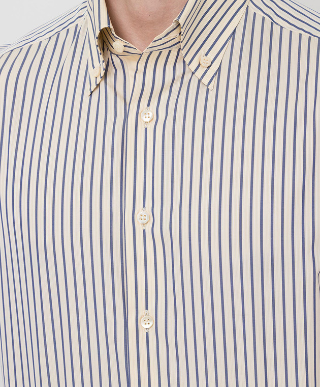 Stefano Ricci Жаккардовая сорочка в смужку SFR10402001R1111021 зображення 5