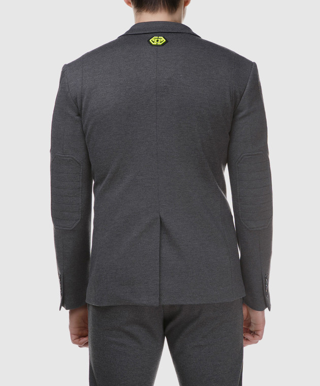 Philipp Plein Серый пиджак MRF0323 изображение 4