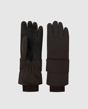 Fendi Гірськолижні рукавички з логотипом FAD029AGN9