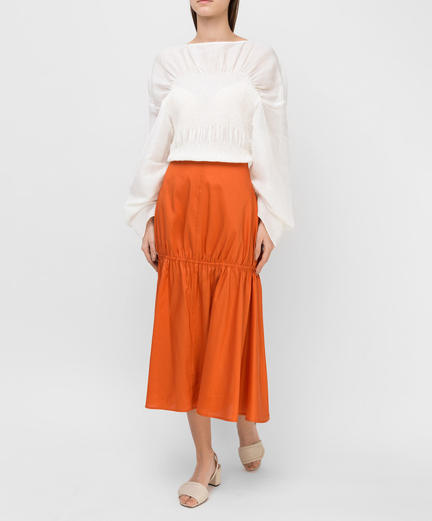 Toteme Оранжевая юбка ANZIO202301711 изображение 2