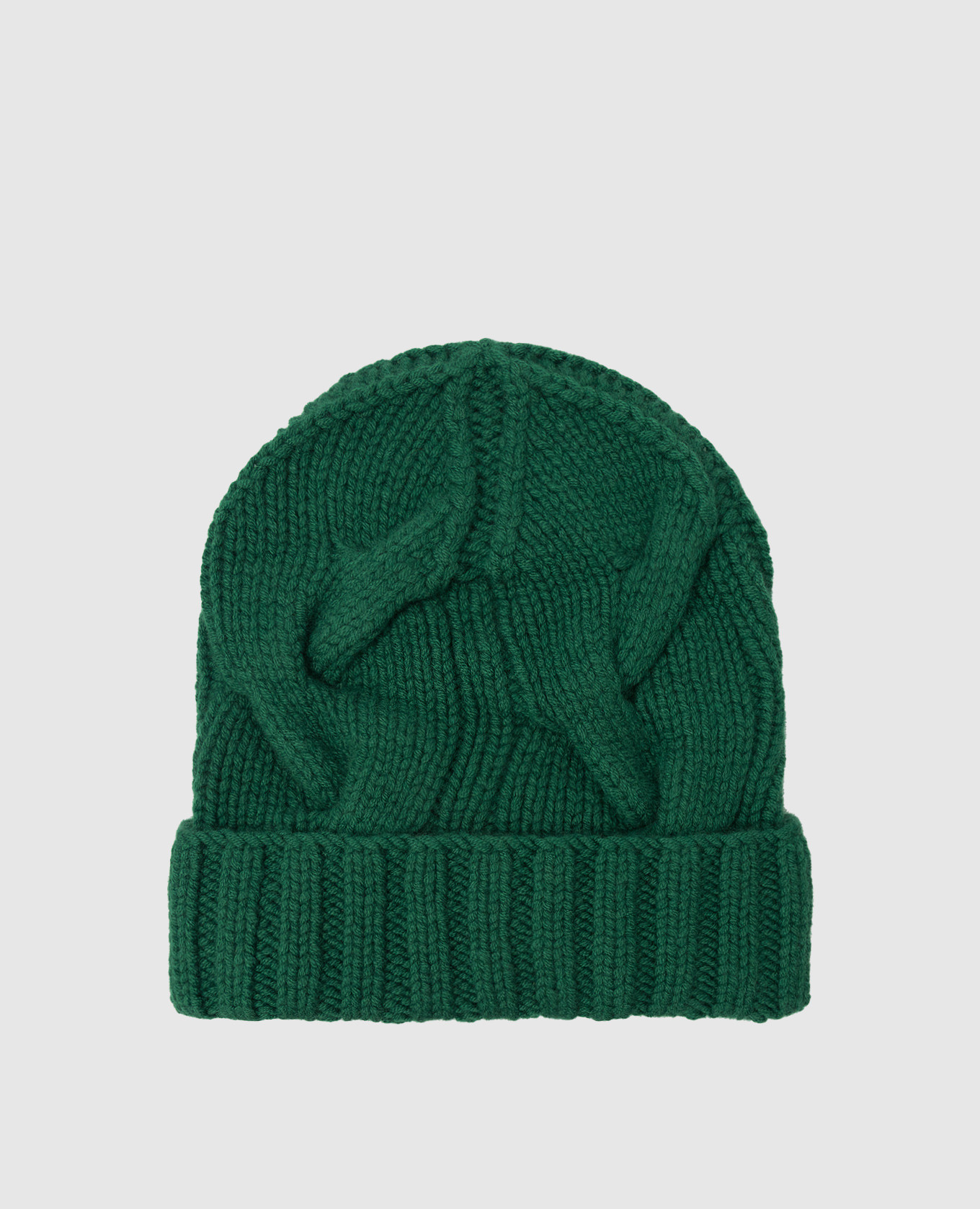 Зеленая шапка из кашемира Loro Piana