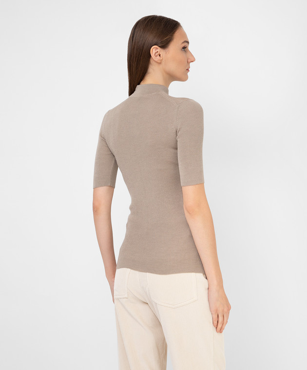 ANNECLAIRE Beige wool and silk jumper A8027076 image 4