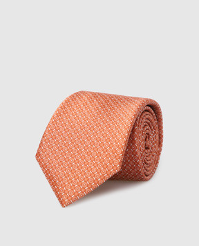 Stefano Ricci Детский шелковый набор из галстука и платка-паше в узор YDH31029
