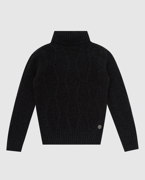 Stefano Ricci Дитячий светр із кашеміру у візерунок KY05001D01Y20351