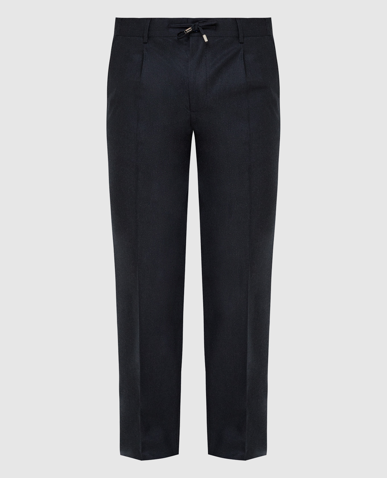 

Темно-серые брюки из шерсти, Тёмно-серый, Прямые брюки