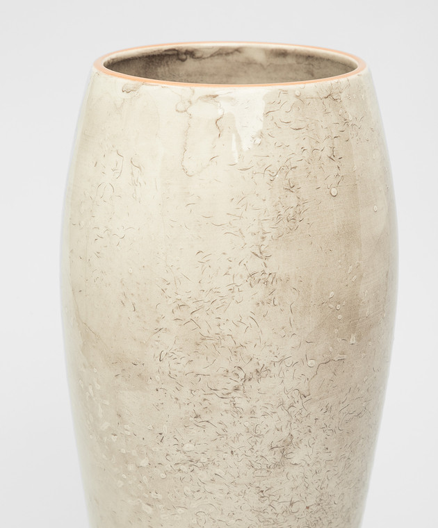 Brunello Cucinelli Бежевая ваза из керамики MLVASCER3 изображение 2