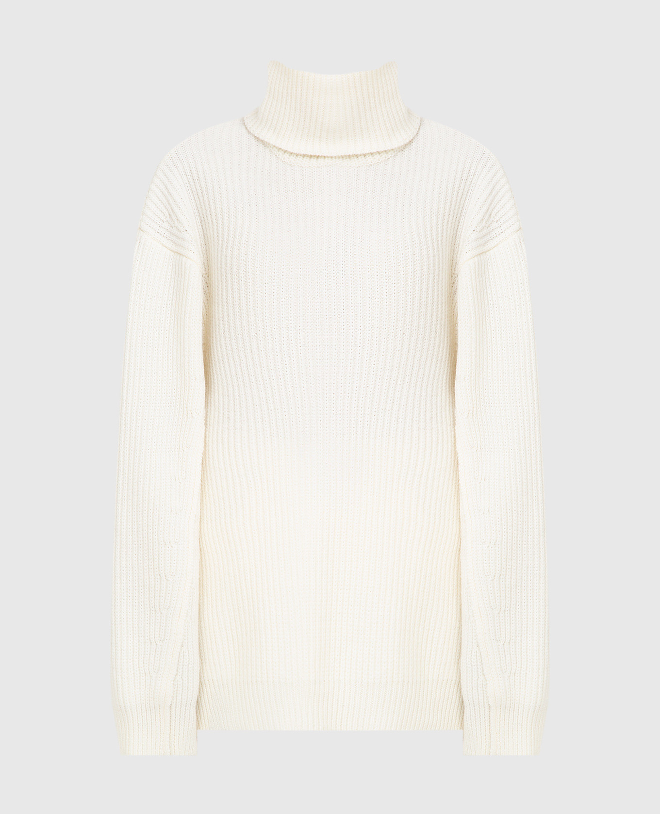 

Свитер oversize из шерсти, Светло-бежевый, Свитера