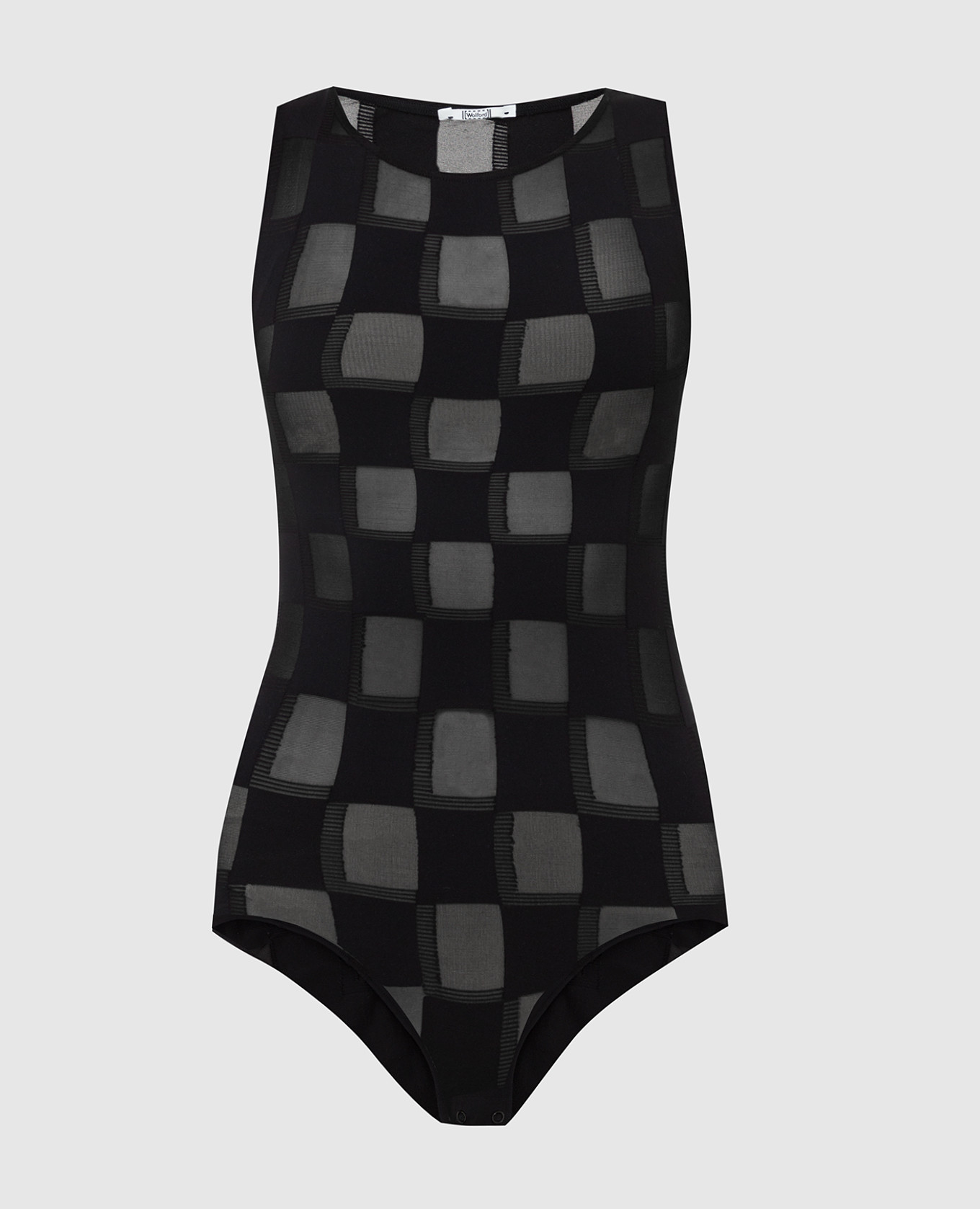 

Черное жаккардовое боди Wolford, Черный, Боди