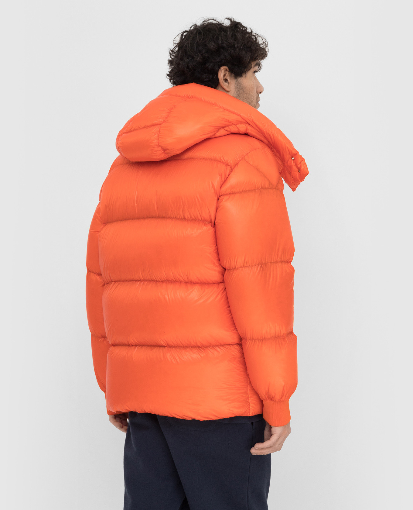 Moncler Оранжевая пуховая куртка Lamentin 1A00161539WF изображение 4