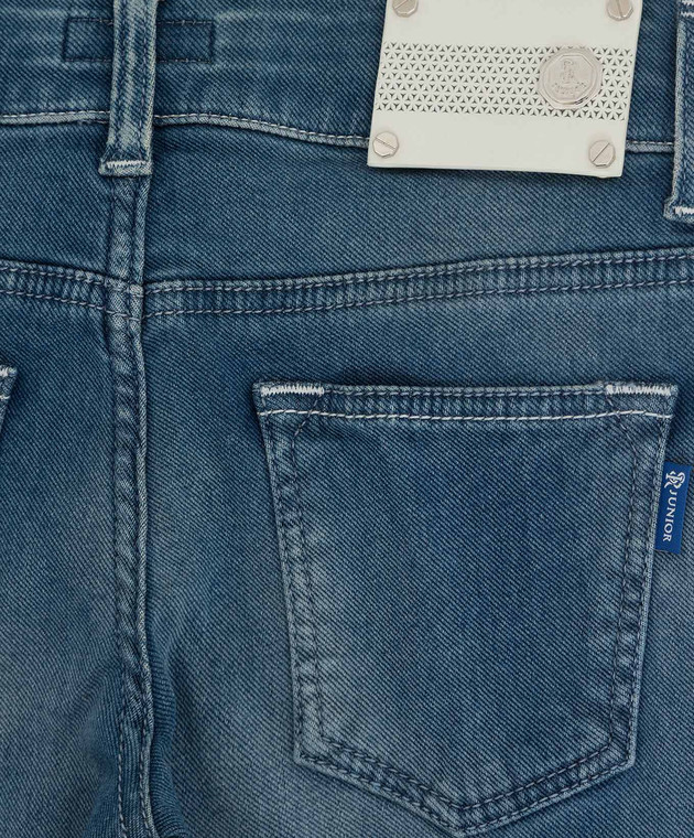Stefano Ricci Дитячі джинси з ефектом потертості YST72030101628 зображення 3