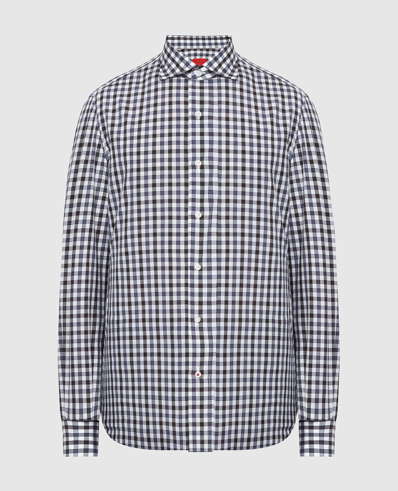 

Белая рубашка ISAIA, Белый, С принтом