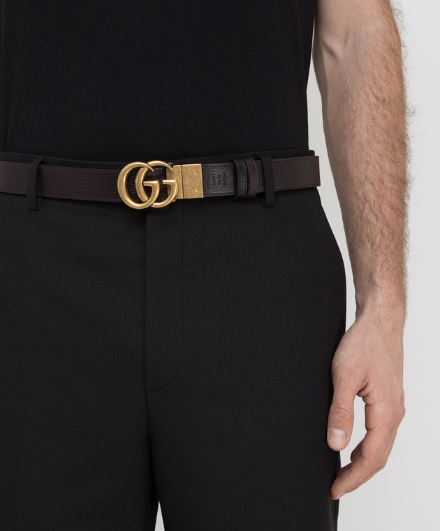 Gucci Двухсторонний кожаный ремень 643847CAO2T изображение 2