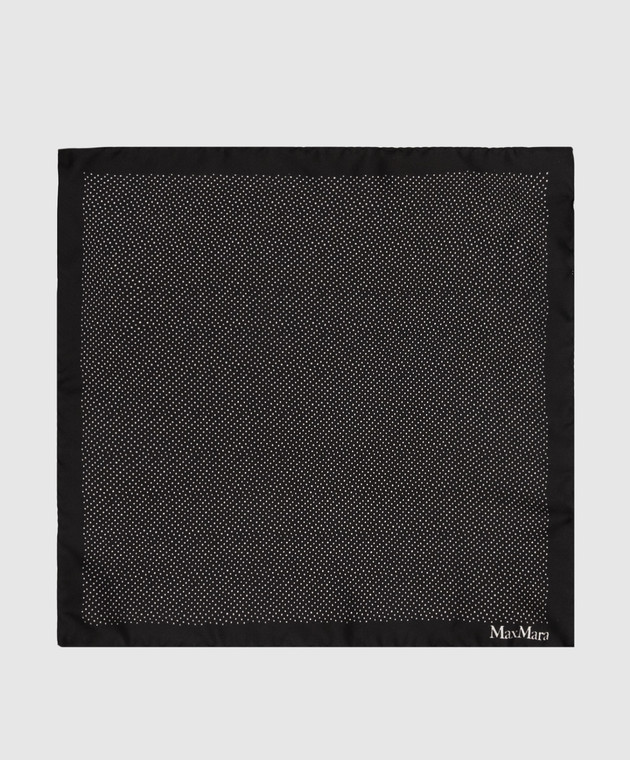 Max Mara Черный платок из шелка ERMETE