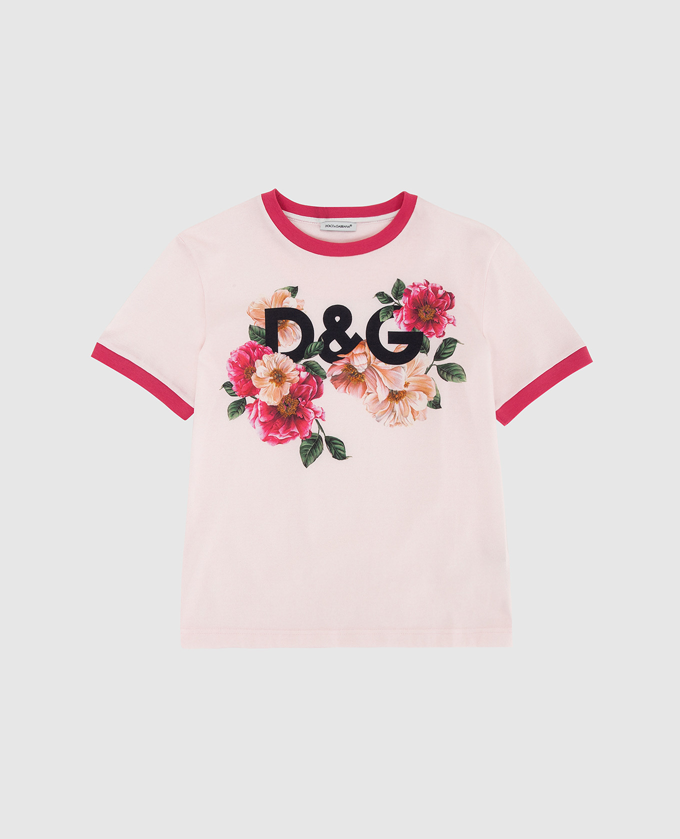 

Детская розовая футболка Dolce&Gabbana, Розовый, Футболки