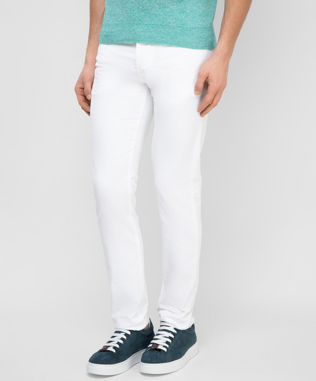 ISAIA Белые джинсы TCS003DJ064 изображение 3