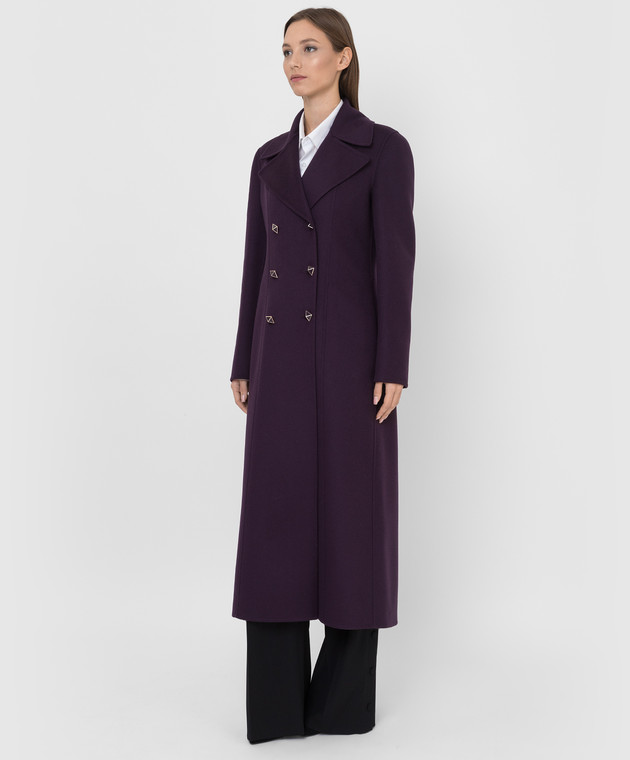 Valentino Двубортное пальто из шерсти и кашемира XB3CA6276JA изображение 3