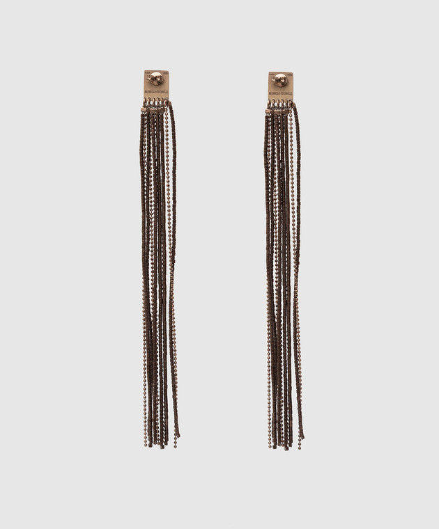 Brunello Cucinelli Earrings with fringe in chains MORW9LB13 image 4