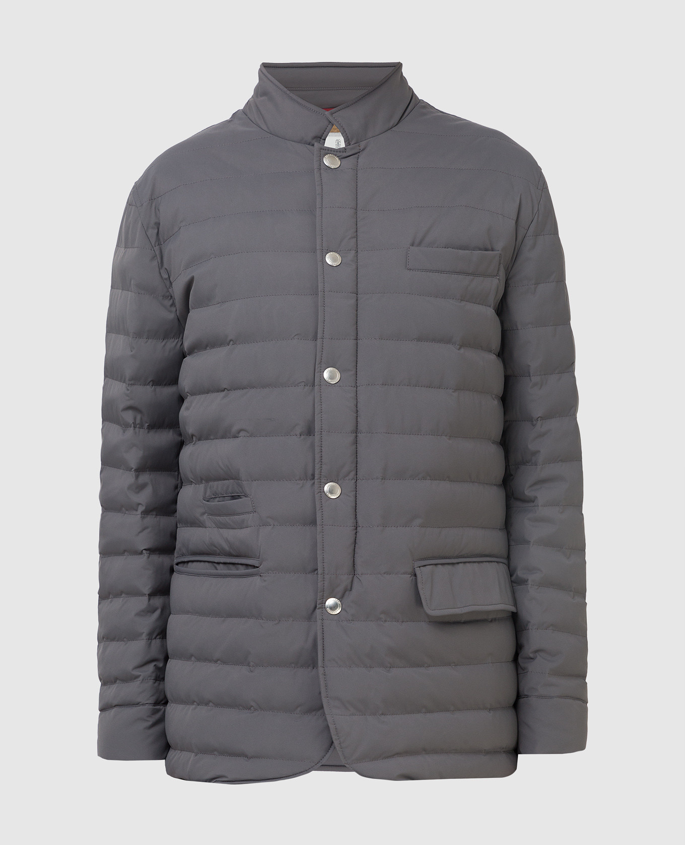 

Серая пуховая куртка Brunello Cucinelli, Серый, Куртки