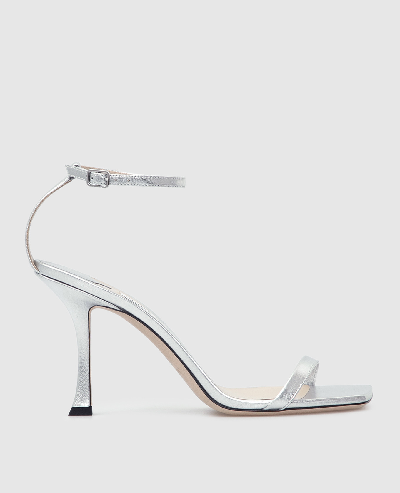 

Серебристые босоножки "Maelie" Jimmy Choo, Серебристый, Босоножки