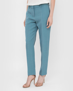Ermanno Scervino Темно-бирюзовые брюки D406P300LQN