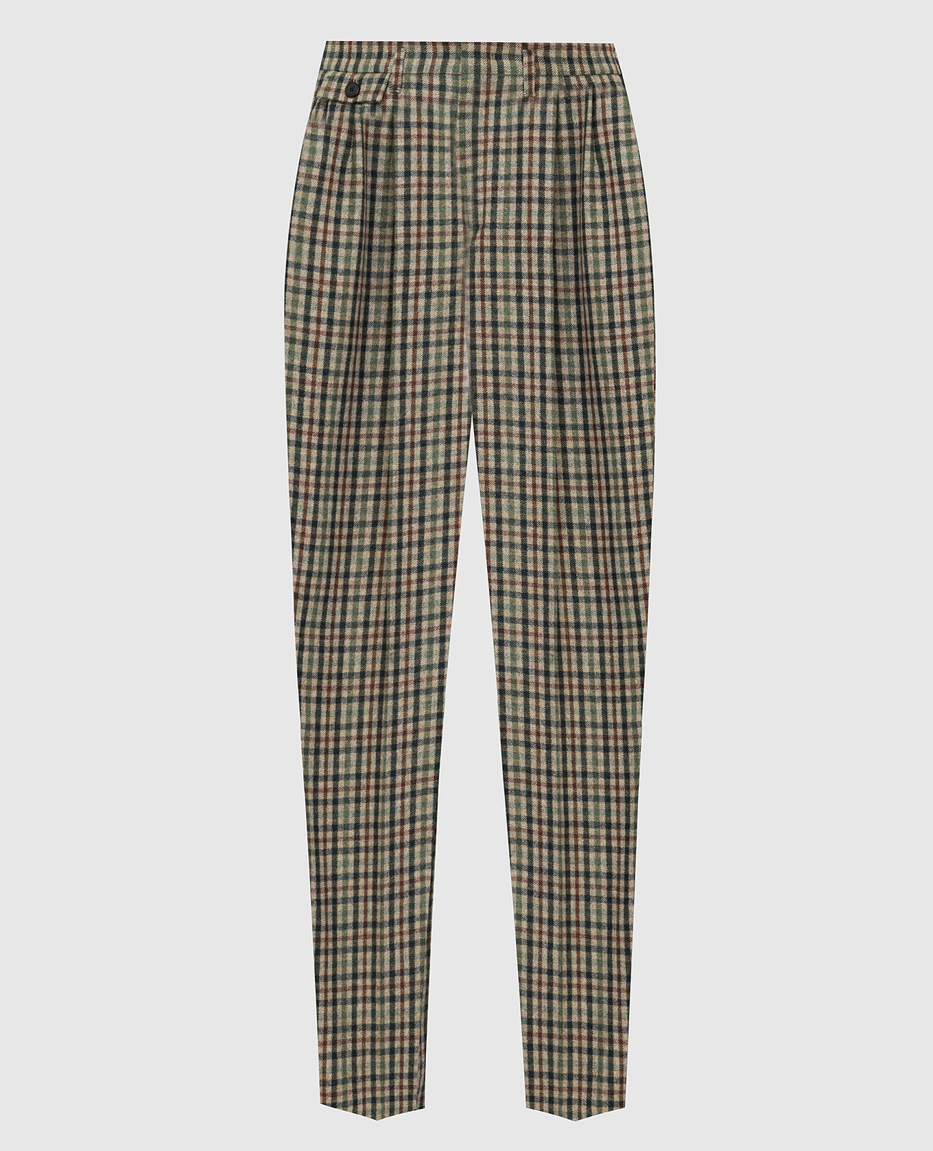 

Брюки из кашемира, мохера и шелка в клетку Loro Piana, Бежевый, Повседневные брюки casual