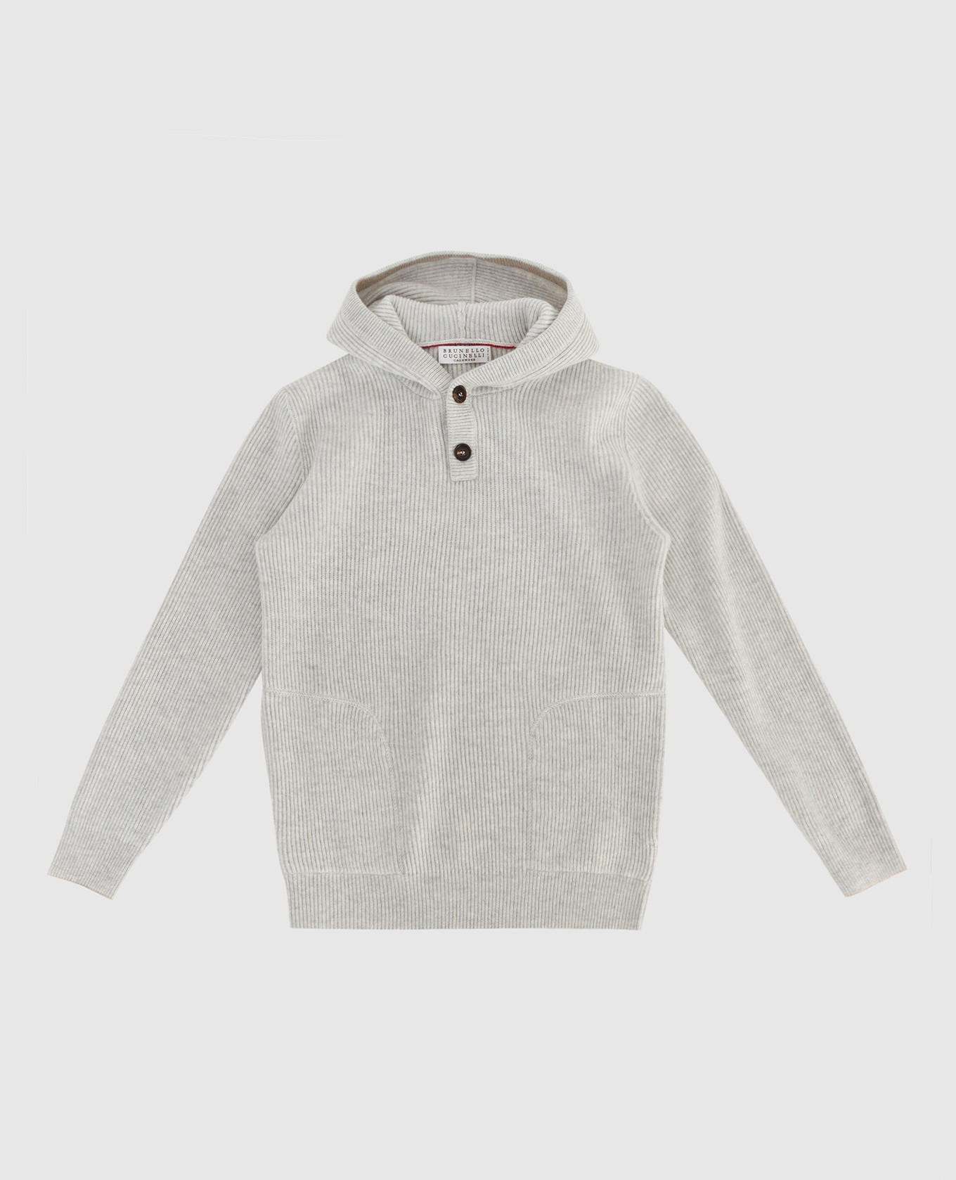 

Детский свитер из шерсти, кашемира и шелка, Серый, Свитера