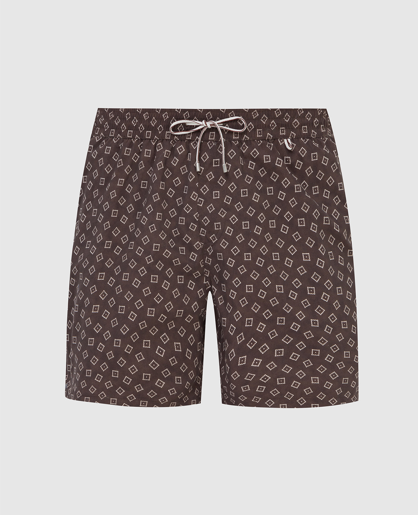 

Коричневые плавательные шорты с принтом Loro Piana, Коричневый, Плавательные шорты