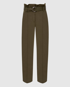 Yves Salomon Зеленые брюки 21EYP006XXBACW