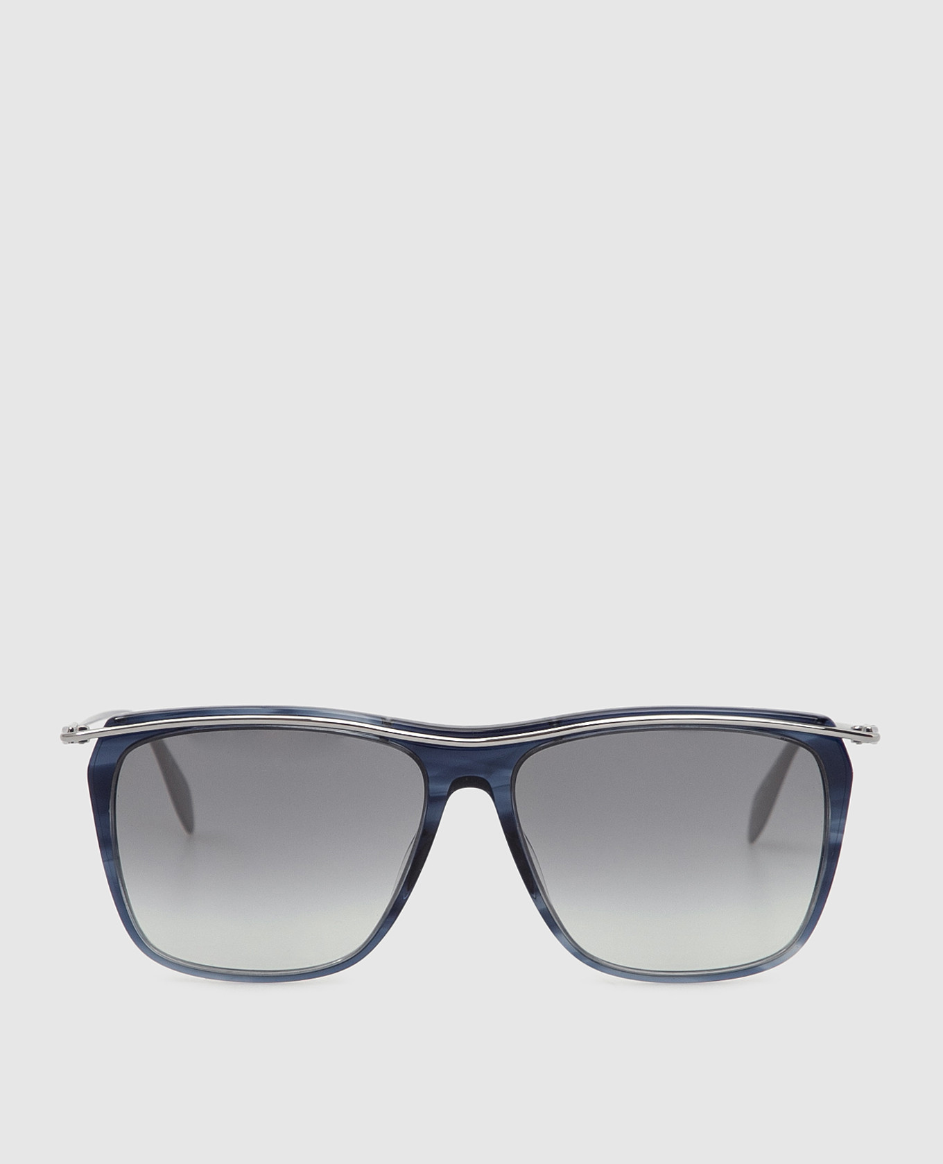 Синие солнцезащитные очки в квадратной оправе