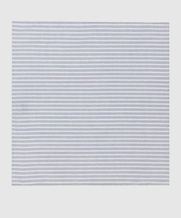 Stefano Ricci Children's blue striped scarf YFZ25COLJ1705