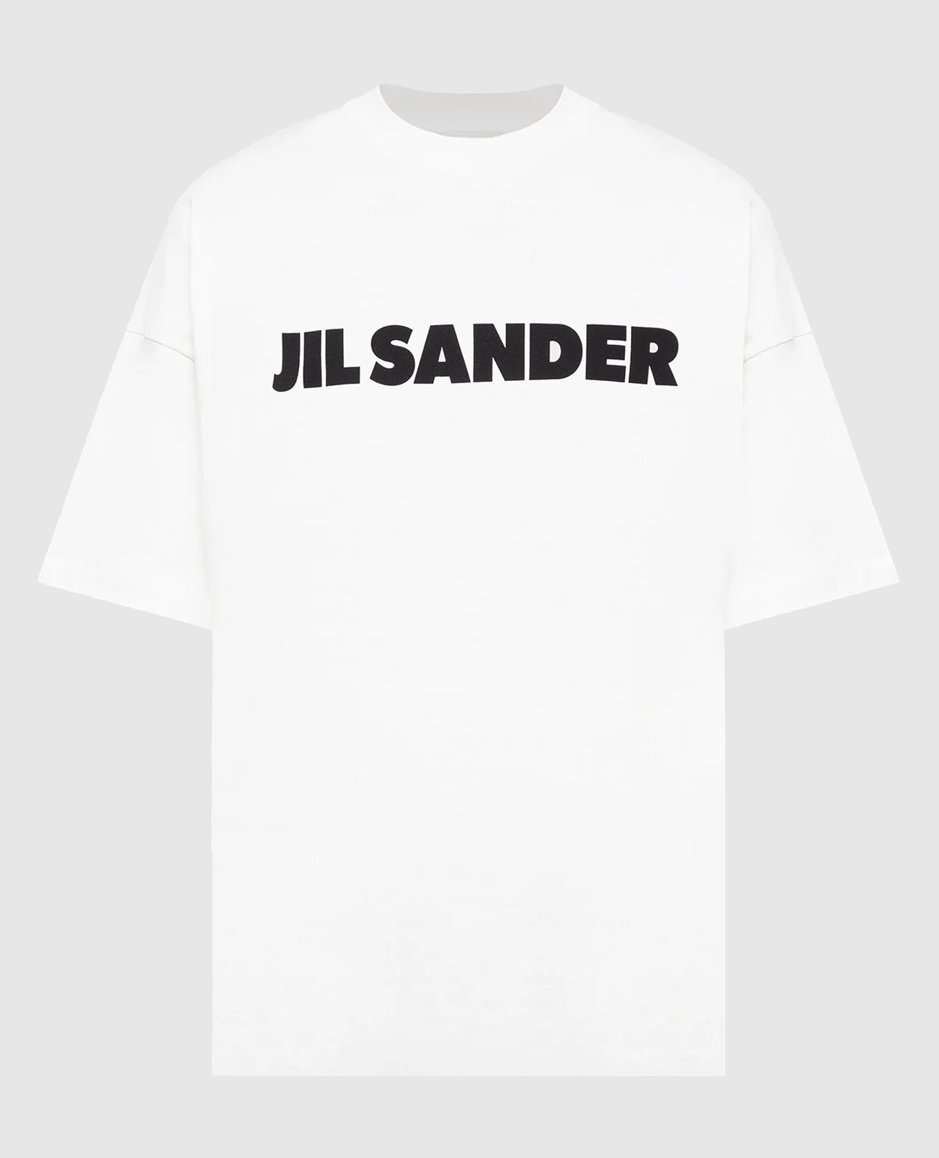 

Футболка с принтом логотипа Jil Sander, Светло-бежевый, Футболки