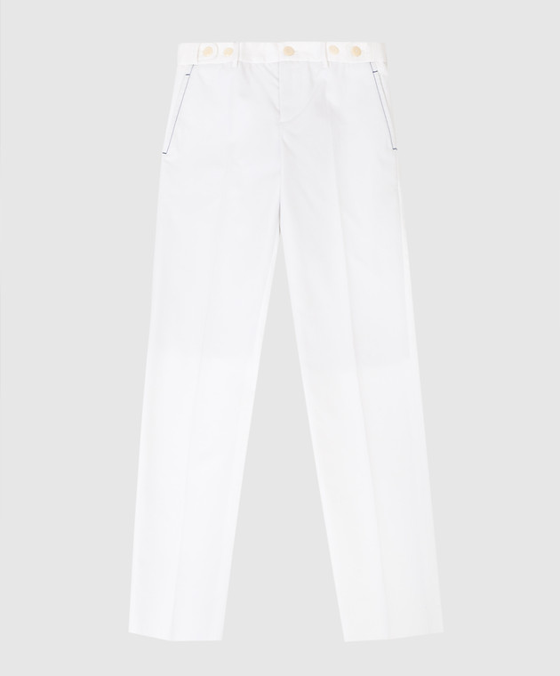 Stefano Ricci Детские белые брюки Y1T0900000CT900