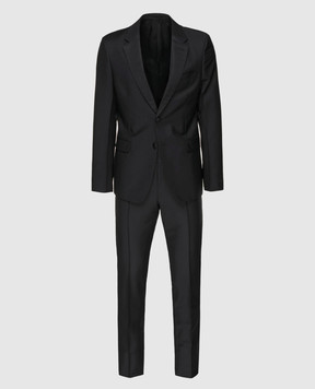 Prada Черный костюм из мохера и шерсти UAF4201KNB