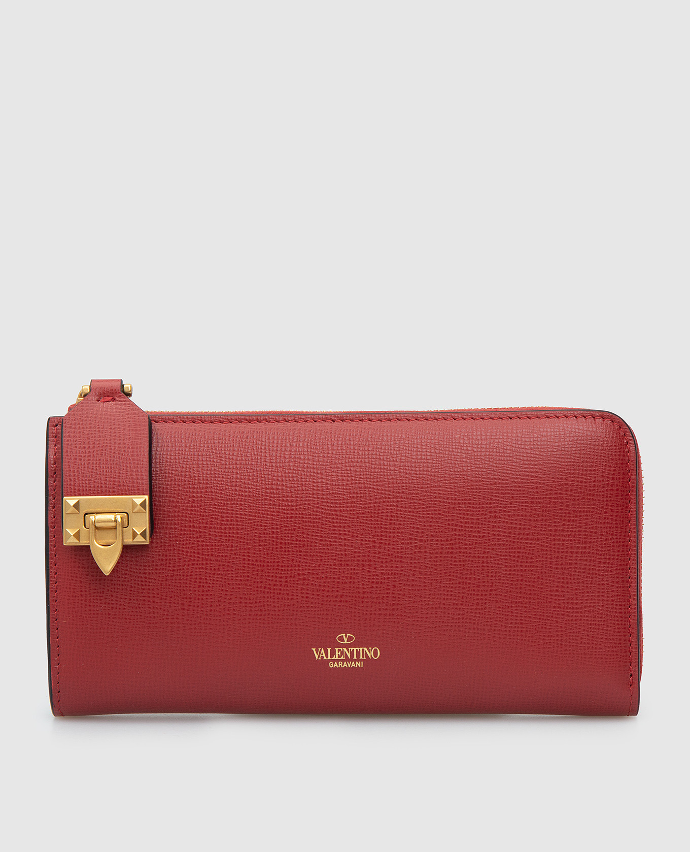 

Красный кожаный кошелек Rockstud, Кошельки