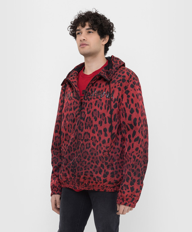 Dolce&Gabbana Куртка в леопардовый принт G9WJ5TFSMBD изображение 3