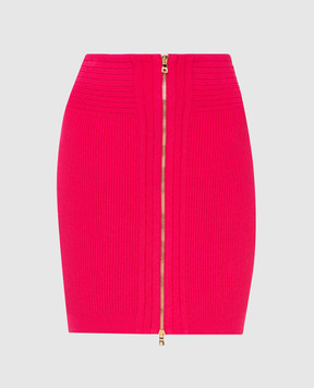 Balmain Розовая юбка VF0LB010K211