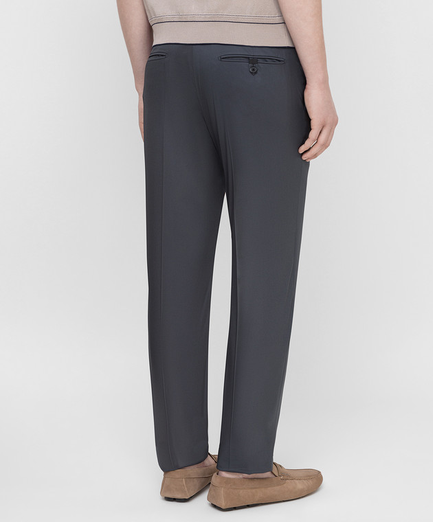 Prada Темно-серые брюки UPA8411VSD изображение 4