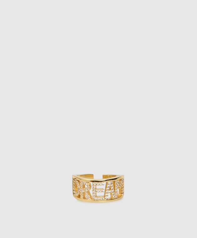 Marina Fossati Золотистое кольцо с кристаллами LIZ100