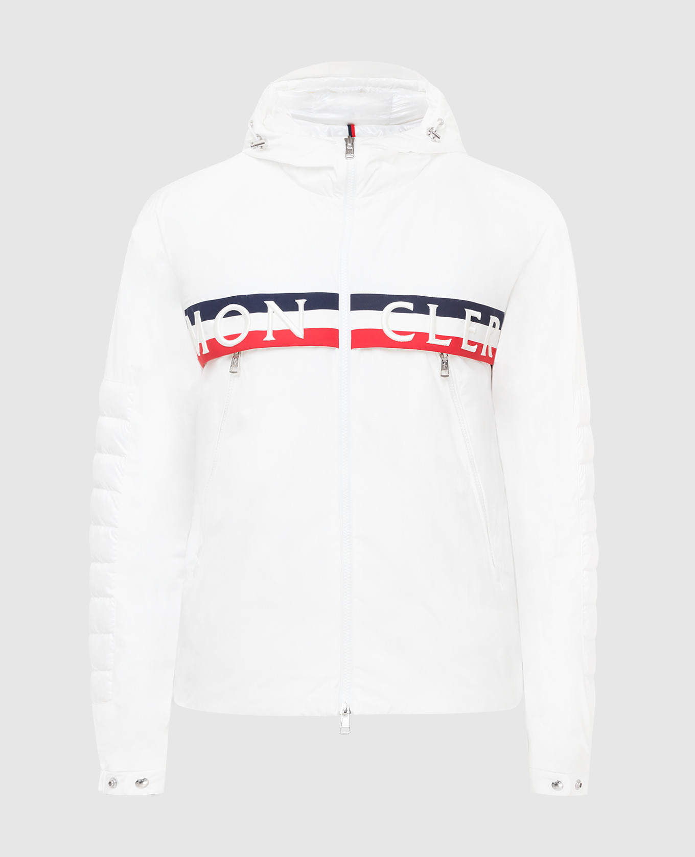 

Пуховая куртка Olargues с контрастными вставками Moncler, Белый, Куртки