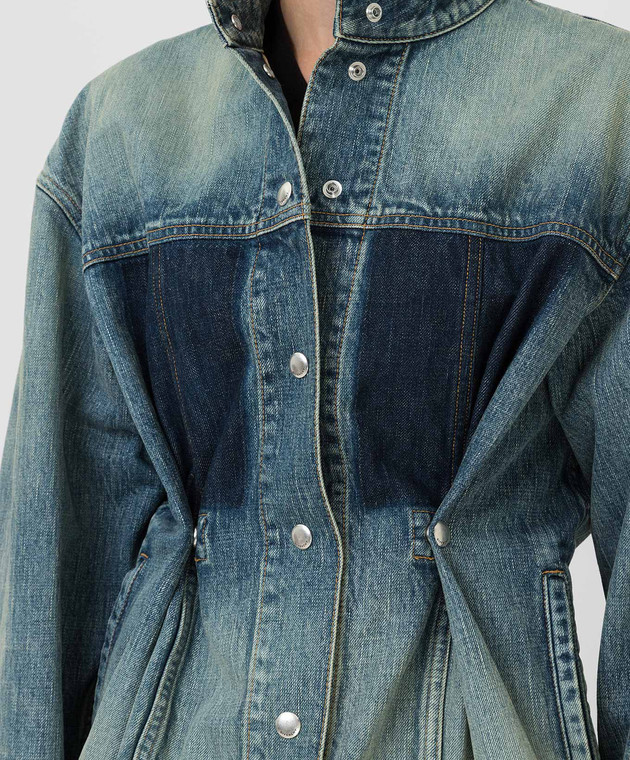 Givenchy Джинсовий куртка з ефектом потертості BW00CG50MY зображення 5