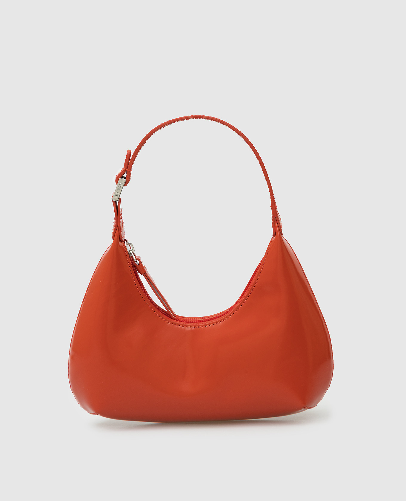 Красная кожаная сумка-хобо мини Amber