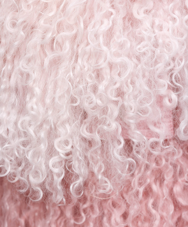 Moncler Розовый жилет из меха ягненка 48938 изображение 5