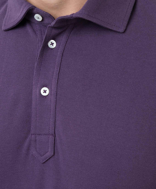 Brunello Cucinelli Фіолетове поло M0T633966 зображення 5