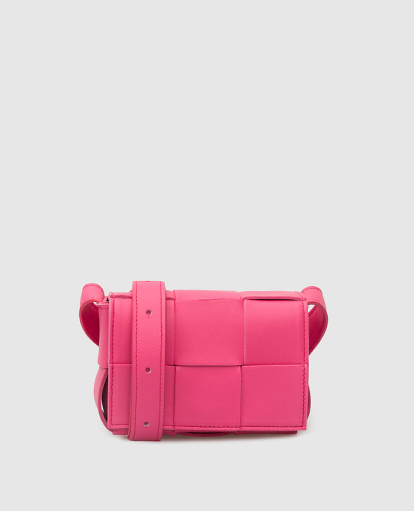 Розовая кожаная сумка-мини Cassette