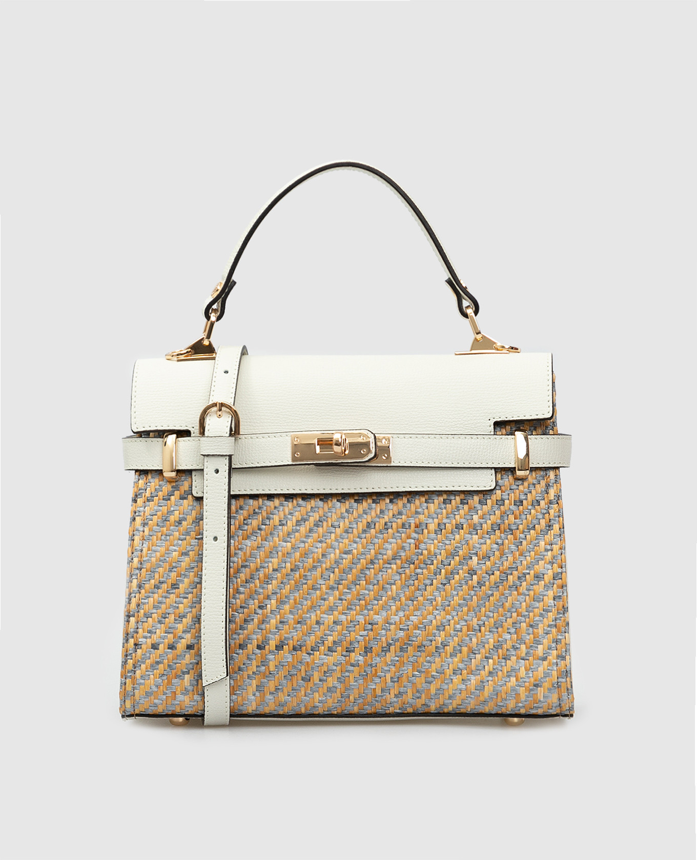 

Соломенная сумка-келли Gianni Notaro, Белый, Сумки