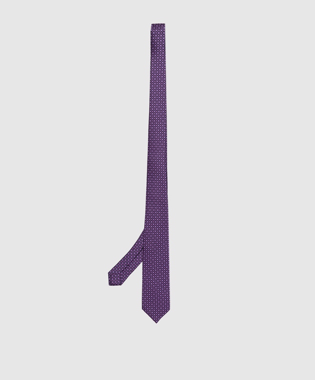 Stefano Ricci Children's purple tie and handkerchief set YDH27027 image 2