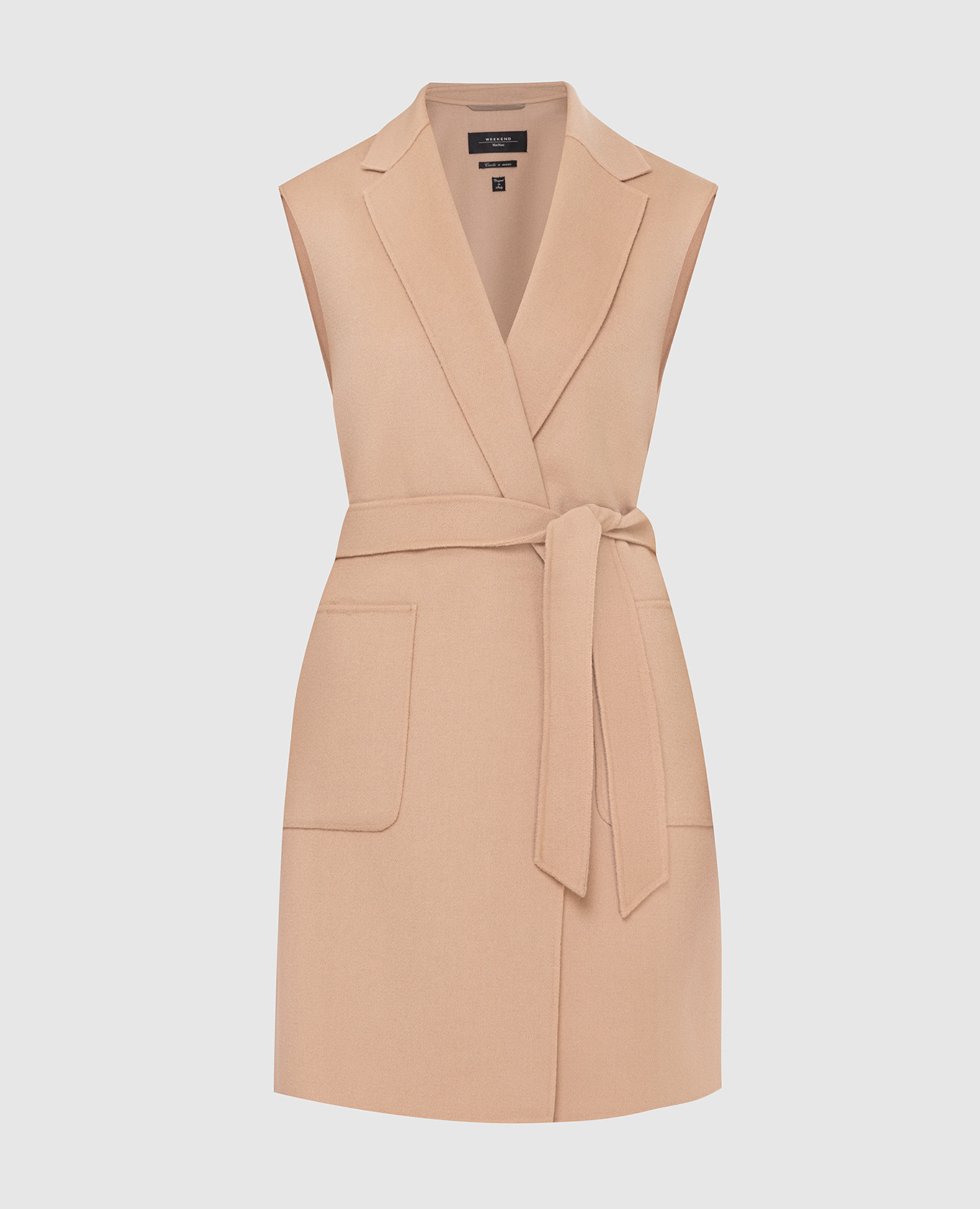 

Бежевый жилет из шерсти Max Mara Weekend, Жилеты