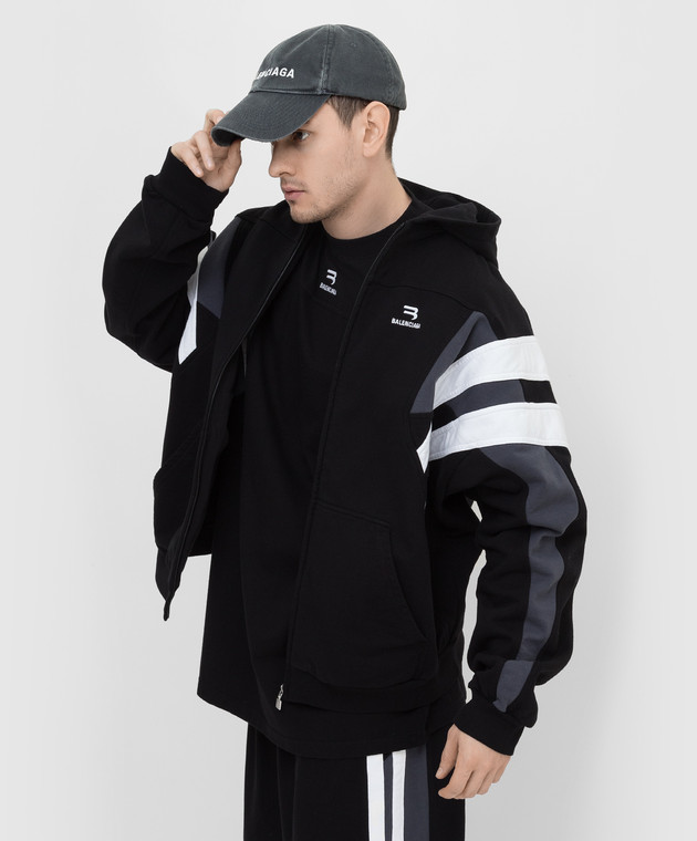 Balenciaga Серая кепка с вышивкой логотипа 673319410B2 изображение 2