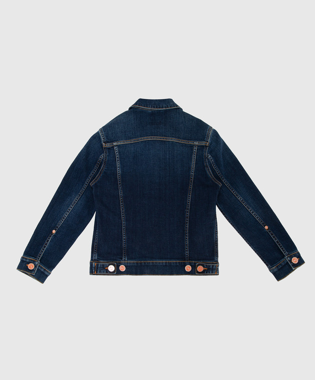 Stefano Ricci Дитяча темно-синя джинсова куртка YSJ64020101612 зображення 2