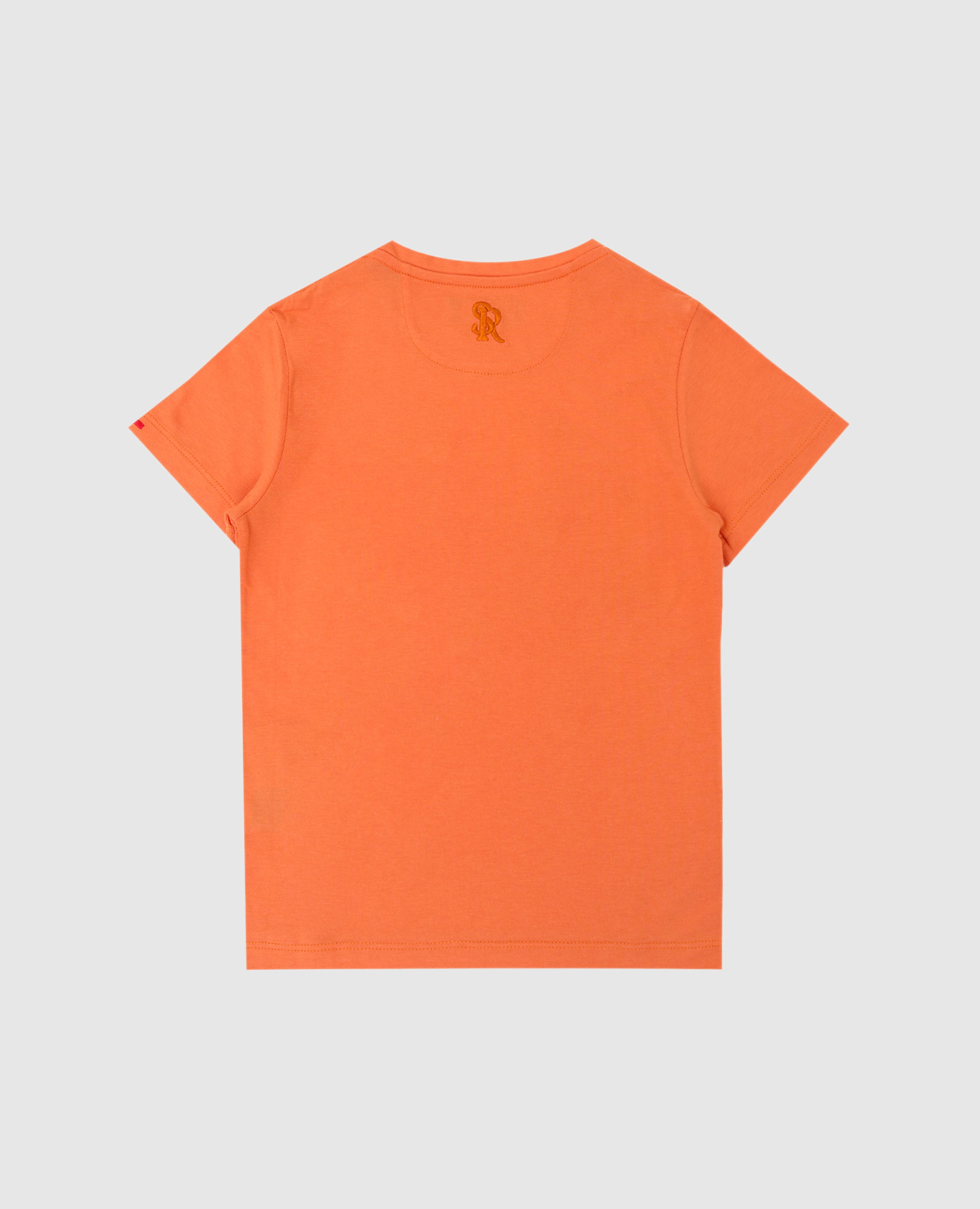 Stefano Ricci Детская оранжевая футболка с вышивкой YNH7400130803 изображение 2